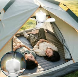 Plafondventilator - plafond ventilator met verlichting - plafondventilator slaapkamer - plafondventilator buiten - ventilator met afstandsbediening - tafelventilator - oplaadbare plafondventilator - USB, voor buiten - paviljoen - terras — thumbnail 5