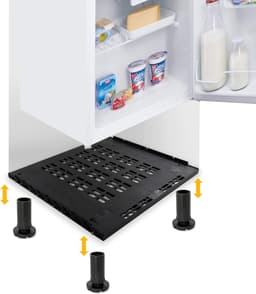 Koelkast Bodem - Keukenmodule Basis - Keuken Integratie - Geperforeerd Ventilatie - 60 cm Module - Zwart — thumbnail 4