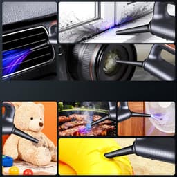 Draadloze handstofzuiger - Krachtige zuigkracht - Borstelloze stofzuiger - Alles-in-één autostofzuiger, multifunctionele autostofzuiger - Mini autostofzuiger - Draagbare stofzuiger - Inclusief zwarte en oranje opbergtas + 1 filterpatroon — thumbnail 3