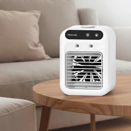 Draagbare luchtkoeler - Mini airco - Persoonlijke verkoeling - 4 snelheden - 500 ml tank - Wit — thumbnail 2