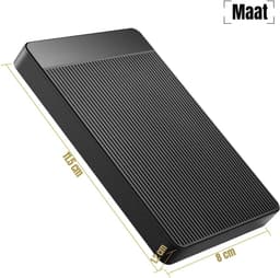 QORA® SSD Externe Harde QORAijven - SSD Externe Harde QORAijf - Zwart - 12cm x 8cm x 2cm — thumbnail 4