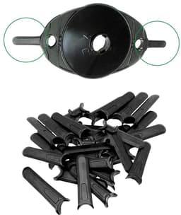 Dailygoods- Grasmaaierbladen 100 Stuks - Stevig/Duurzaam - Hoge Snijefficiëntie - Flexibel Snijden - Eenvoudig te Installeren - Hoogwaardig Kunststof - Maaibladen — thumbnail 2