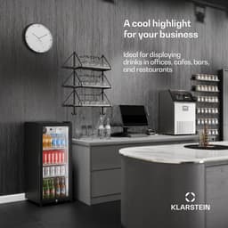 Klarstein GrandCooler professionele drankenkoelkast 137 l – Drankenkoeling, ledverlichting (wit/blauw), regelbare temperatuur van 0 tot 10 °C, 3 schappen — thumbnail 4