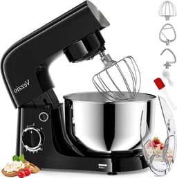 Keukenmachine - Standmixer Mixer - Bakken Ingrediënten Mengen - Krachtige Motor - 45 Liter - Zwart — thumbnail 1