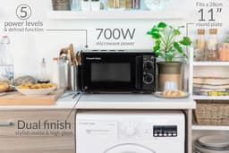 Magnetron 17L - Compacte oven - Snel maaltijden opwarmen - Unieke dubbele afwerking - 355 x 452 x 262 cm — thumbnail 4