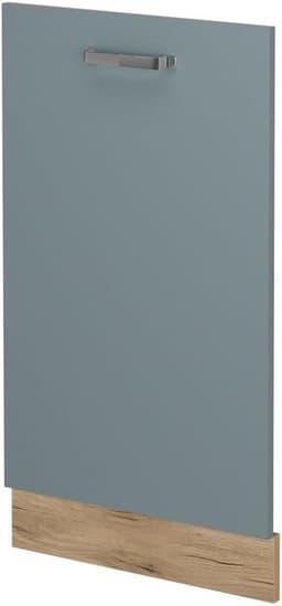Vaatwasserfrontpaneel - Deurpaneel Vaatwasser - Keuken Integratie - R-Line Serie - 45 cm - Blauw-grijs — thumbnail 1