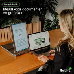 Portable Monitor 2x 14 inch Full HD - Tri Screen Laptop Scherm Uitbreider - Extra Scherm Laptop - Draagbare Monitor - Plug & Play - Solvify — thumbnail 5