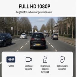 SafeView T1 | Dashcam voor Auto | Full HD 1080P | WiFi | 32GB Micro SD-kaart Inclusief | Botsingsdetectie | Parkeermodus | Nachtzicht — thumbnail 2