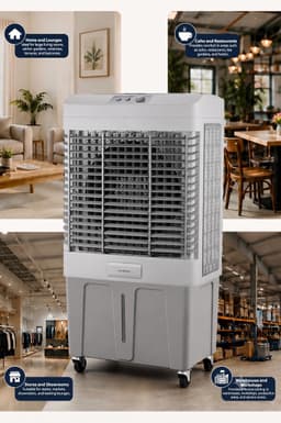 Asir - Aircooler/Luchtverkoeler - 100% ABS - 72.2 x 45.3 x 141.6 cm — thumbnail 4