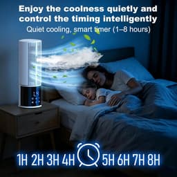 Luchtkoeler Aircooler 6-in-1 - Draagbare Ventilator met Mistfunctie - Timer - 3 Snelheden - Oscillatie — thumbnail 3