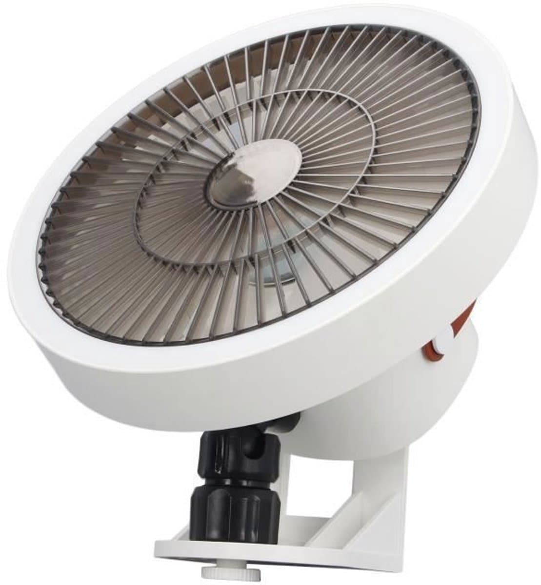 Mini-wandventilator met afstandsbediening - Drie windsnelheden - Oscillatiefunctie - USB-opladen — afbeelding 1