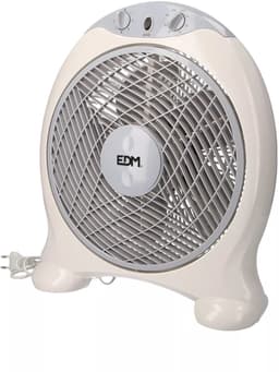 EDM Vloerventilator met Timer - Ø30,5cm - Tafelventilator - 3 Snelheden - Compact & Krachtig - 45W - 38,5 x 13 x 46 cm - Wit/Grijs — thumbnail 2