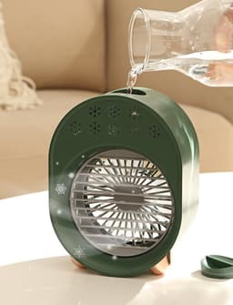 Luchtkoeler met verdampingskoeling, mini-ventilator, airconditioning — thumbnail 2