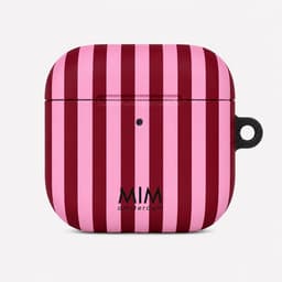 MIM Amsterdam - Sugar rush - Geschikt voor AirPods 4 - AirPod hoesje - Strepen print - AirPod hoesje met print - Shockproof- Cover voor AirPods - Trendy AirPod case — thumbnail 1