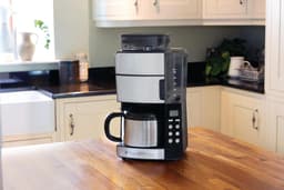 Hobbs Koffiezetapparaat Grind&Brew (10 Koppen (1, 25L), Digitale Timer, incl. Thermos Kan, Geïntegreerde Koffiemaler, 3 Maalstanden, Instelbare Koffiesterkte) 25620-56 — thumbnail 4