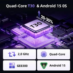 SnelShoppen - Tablet 10 Inch Android 15 met Hoes, Unisoc T30 Quad-Core, 18 GB RAM, 128 GB ROM, 1 TB TF, HD IPS-Scherm, 5MP + 8MP Camera, 6000 mAh, WiF — thumbnail 2