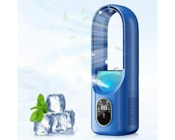 SnelShoppen - Mobiele Airconditioning 6 Modi - Draagbare Luchtkoeler met Waterkoelventilator, Timer 1-6 Uur, 7-Kleurig LED Licht, Mistfunctie, Waterre