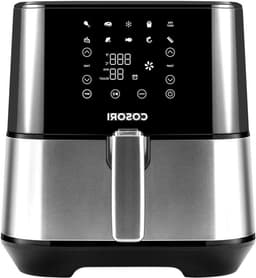 Airfryer - Friteuse zonder olie - Gezond koken - Grote capaciteit - 5.5 liter - Zilver — thumbnail 1