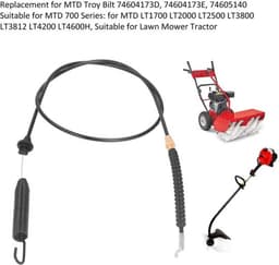 Dekkoppelingskabel met Veer - Kunststof/Staal - Vervangingsonderdeel voor Grasmaaiertractor - Geschikt voor 700-serie - Stabiele Prestaties - Duurzaam Materiaal - Grasmaaierkabel — thumbnail 3