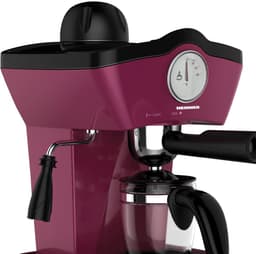 Heinner Charm HEM-200BG Handmatige Espressomachine – 800 W – 3,5 bar – Waterreservoir 250 ml – Voor Espresso en Cappuccino – Melkopschuimer – Frontthermometer – Bordeauxrood — thumbnail 3