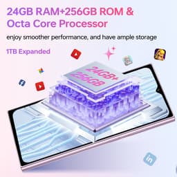 OUKITEL C62 Pro Smartphone 4G-6,88" HD-90Hz-24GB RAM-256GB ROM-5150mAh-13MP Camera-NFC-Android 15 — thumbnail 2