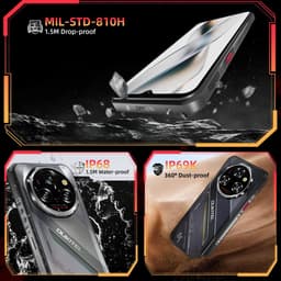 OUKITEL WP62 5G Rugged Smartphone-11000mAh-32GB RAM-512GB ROM-108MP-Android 15-IP68/IP69K-OTG — thumbnail 4