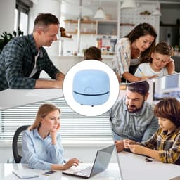Mini bureaustofzuiger, sterke zuigkracht en laag geluidsniveau, compact tafelstofzuiger voor bureau, keuken, gameroom, school en studentenkamer（Blauw） — thumbnail 5