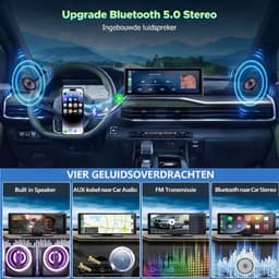 Lìon® Draadloze Dashcam -Dashcam met CarPlay - Draadloos CarPlay-Scherm - Zwart - 4cm x 18cm x 7cm — thumbnail 4