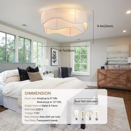 Moderne 19-inch plafondventilator - ABS-bladen - App- en afstandsbediening - Zes snelheden - Omkeerbare ventilatorstanden - Geschikt voor slaapkamer en babykamer — thumbnail 3