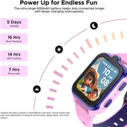 DOOGEE Anyscene S3 4G - GPS Horloge Kind - Smartwatch Kinderen - Video oproepen - Android OS - 1,72" inch HD Scherm - 2GB+16G - 900mAh - GPS/LBS/WiFi Locatie - Hartslag & Bloeddruk Monitor - IP68 Waterdicht - Geschikt voor iPhone en Android - Roze — thumbnail 2