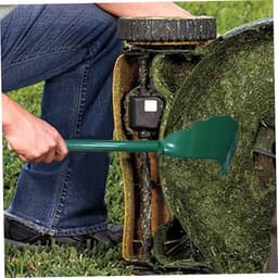 Grasmaaier Schraper - Reinigingsgereedschap Tuin - Gazononderhoud Reinigen - Geïntegreerde Borstel Schraper - 32 cm Lengte - Meerkleurig — thumbnail 2