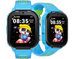 DOOGEE Anyscene S1 4G - GPS Horloge Kind - Smartwatch Kinderen - Video oproepen - Android OS - 1.83" IPS Scherm - 1GB+8GB - 800mAh - GPS/LBS/WiFi Locatie - Hartslag & Bloeddruk Monitor - IPX7 Waterdicht - Geschikt voor iPhone en Android - Blauw