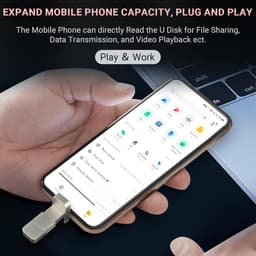 USB-C Stick - Externe SSD - Snelle Data Overdracht - 2-in-1 Type C en A - 512 GB - Zilver — thumbnail 5
