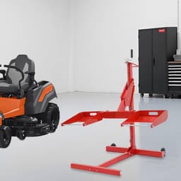 Grasmaaier Hefbok - Hefplatform Maaier - Onderhoud Gazonmaaier - Hoge Belastbaarheid - 450 lbs - Zwart Rood — thumbnail 3