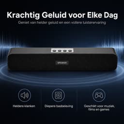 Soundbar - Soundbar voor Tv - Speaker - Bluetooth - Box - Speaker - Zwart — thumbnail 4