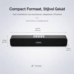 Soundbar - Soundbar voor Tv - Speaker - Bluetooth - Box - Speaker - Zwart — thumbnail 2