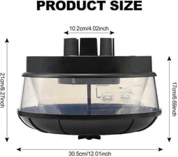 Cycloonfilter, offroad-auto, snorkel auto, aanzuigbuis, luchtfilter, universeel cycloonfilter voor aanzuigsnorkel en luchtvoorfilter, tractor, luchtinlaat, zandbeker (102 mm) — thumbnail 4