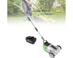 Accugrasmaaier - Grastrimmer Grasmaaier - Gazon Onderhouden - Zwenkbare Voorwielen - 21 cm Maaibreedte - Meerkleurig