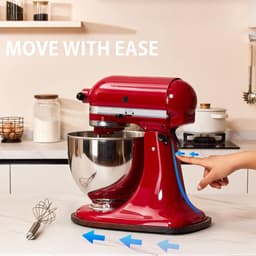 Mixer Slider Bamboe - Keukenmachine Mat - Keuken Organiseren - Makkelijk Verplaatsbaar - 4.5-5 Qt - Natuurlijk — thumbnail 3