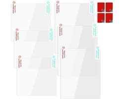 SnelShoppen - 6 Stuks Dashcam Plakpads Zelfklevende Pads 8x8 cm & 10x8 cm Krasbescherming voor Voorruit, Dubbelzijdig Plakband voor Auto, Perfect voor