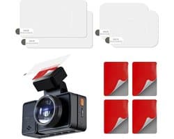 SnelShoppen - Extra Sterke Dashcam Kleefpads voor Voorruit en Dashboard - Antistatische Folies voor Dashcams - Transparante Montage Film - 5 Stuks