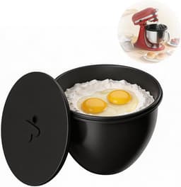 SnelShoppen - Siliconen Mengkom Inzetstuk met Deksel voor Keukenmachine, 4,8L, Anti-aanbak Siliconen, Geschikt voor Bakken en Koken, Perfect voor Slag — thumbnail 1