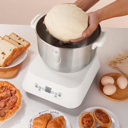Klarven® Deegmachine Wit - Automatisch Kneden en Thermostatische Fermentatie - Intelligente Timer, Elektrische Deegmixer met Grote Capaciteit — thumbnail 5