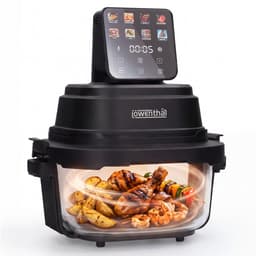 Airfryer Glazen Oven Digitaal - Airfryen, Bakken, Grillen en Roosteren - 8 Programma's - 4 Liter - 80–200 °C - Löwenthal — thumbnail 1