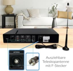 NIEUW! Xoro HFT440 PRO FM-DAB+-Internet HiFi tuner bluetooth Spotify connect 3,2" kleuren scherm externe antenne — thumbnail 4