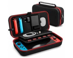 BOTC Case Geschikt voor Nintendo Switch - Beschermhoes - Opbergtas - Portal case - opbergcase - Draagbare Opbergtas Koffer - Zwart