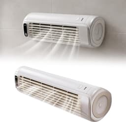 Ventilator - 3 Verstelbare Snelheden - USB Oplaadbare Vloer- en Wandventilator - Geschikt voor Keuken Kleine Ruimtes en Appartementen - 1 Stuk — thumbnail 5