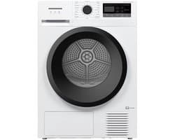 Heinner HHPD-M7N13PBKE++ Warmtepompdroger 7 kg – 16 Programma’s – Anti-Kreuk & Vochtigheidssensor – LED Display – Wit – 5 Jaar Garantie