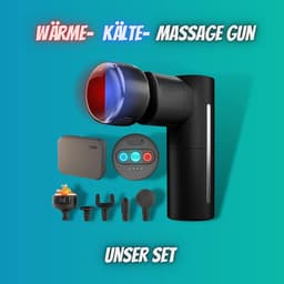 SnelShoppen - Winch Warmte en Koude Massagepistool | Massage Gun met Warmte - Koud Functie (Zwart) voor Spierontspanning en Herstel — thumbnail 5