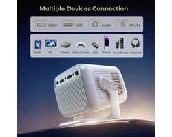 Beamer 350 ANSI Lumen - Full HD 1920x1080 Resolutie - Android 11 Wifi6 Bluetooth 5.4 - Home Theater Projector